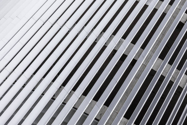 istock Light gray grill, grid surface on corrugated object made of steel. 1177654449