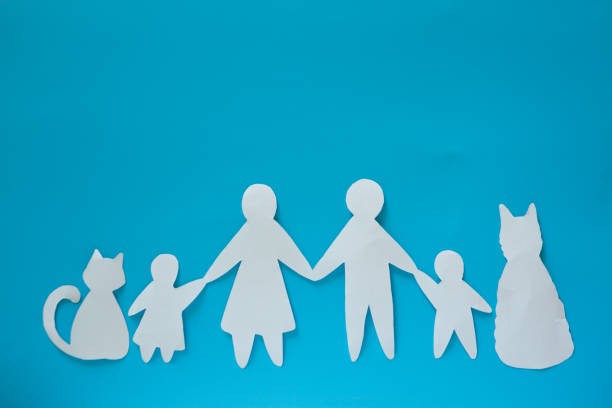 istock Large family with dog and cut 1177656702