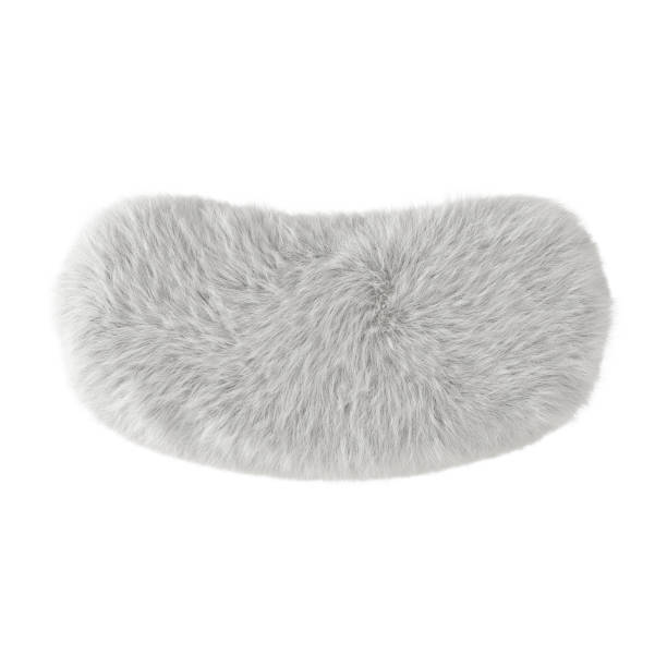 istock Beautiful white fluffy bench made of wool on an isolated background. 3D rendering 1177659979
