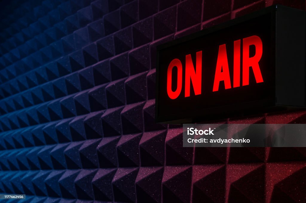 Op Air Sign - Royalty-free Podcasting Stockfoto