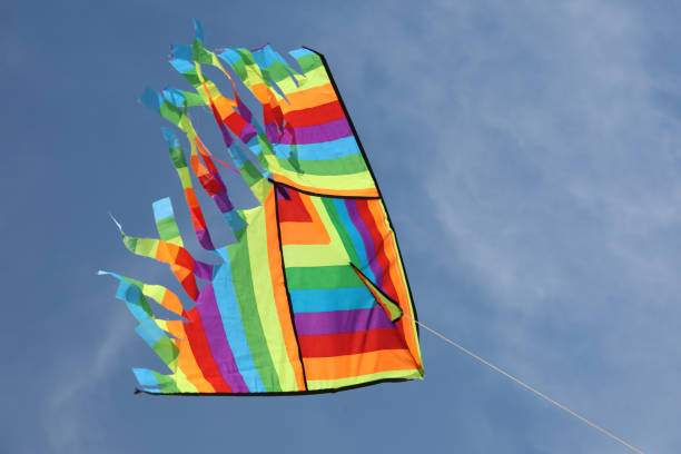 istock kite flying on the blue sky 1177664901