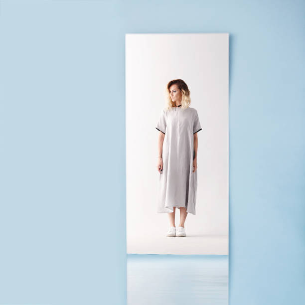 istock portrait of woman and her reflection 1177667010