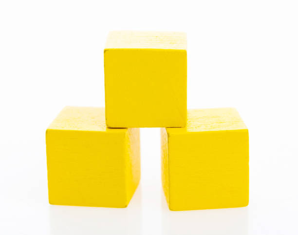 istock Three wooden blocks on white background 1177670640