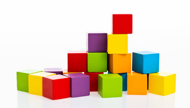istock Wooden blocks on white background 1177672133