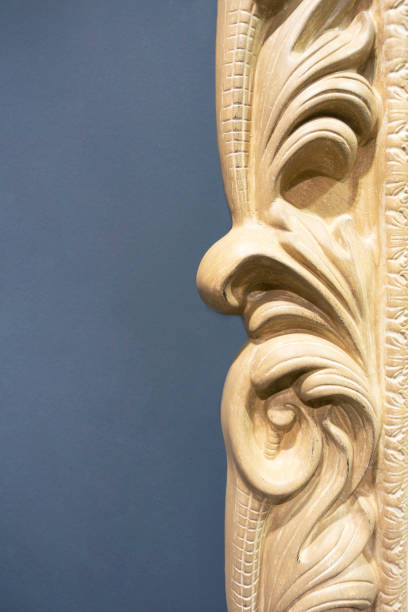 istock Carved wood frame detail 1177677113