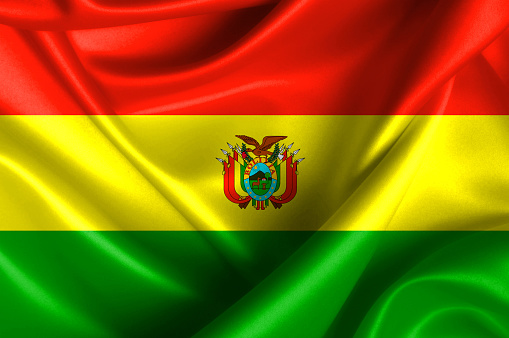 Bolivia waving flag