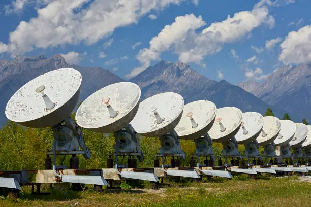 Photo of Radio telescope dishes