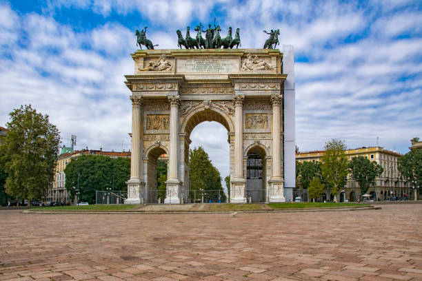istock Arch of Peace, Milan, Italy 1177684710