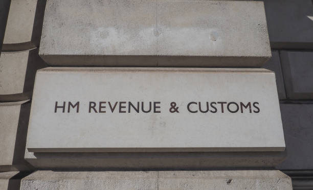 HM Revenue and Customs sign in London HMRC (Her Majesty Revenue and Customs) sign in London, UK hm government stock pictures, royalty-free photos & images