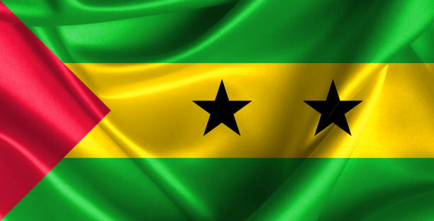istock Sao Tome and Principe waving flag 1177690086