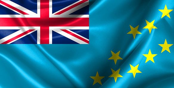 Tuvalu waving flag