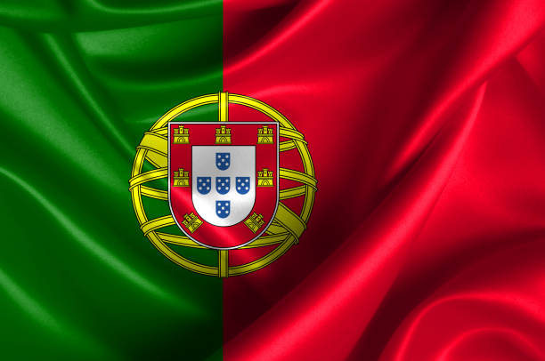 istock Portugal waving flag 1177690779