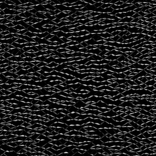 sfondo scuro astratto con motivi per lo sfondo - triangle puzzle three dimensional shape metal foto e immagini stock