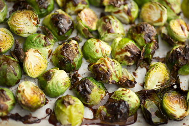Roasted Brussels Sprouts stock photo