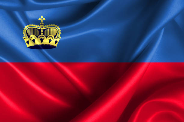 istock Liechtenstein waving flag 1177692615