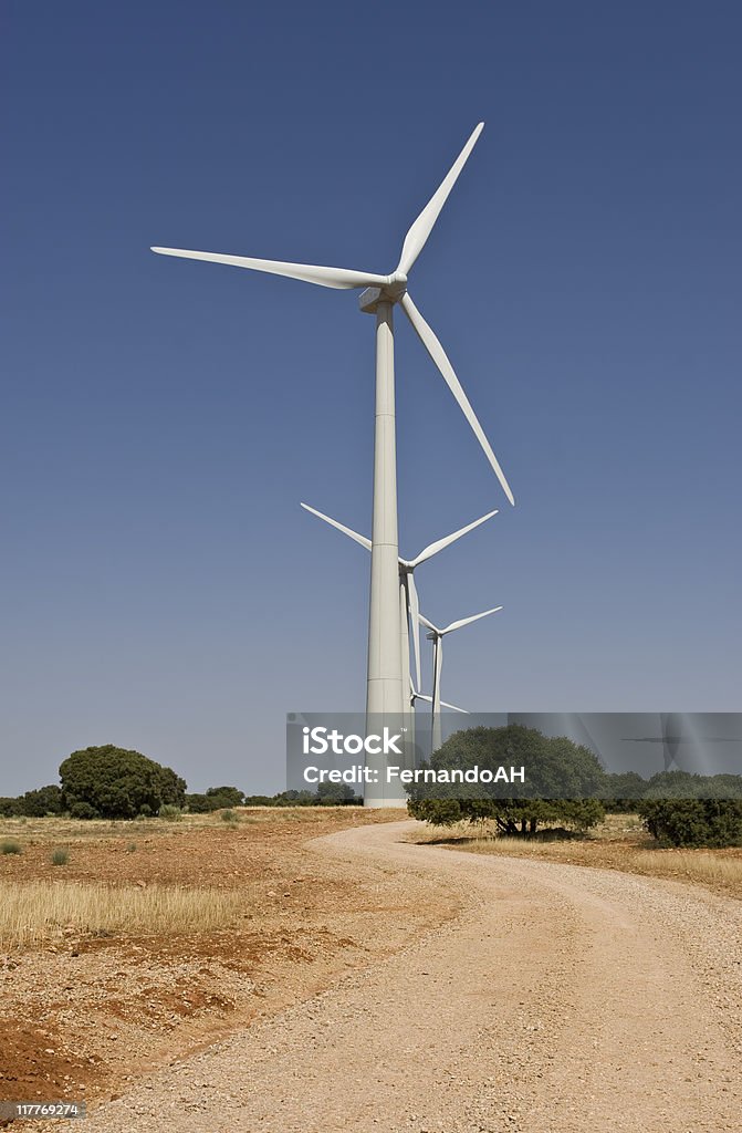 Wind farm  Blue Stock Photo