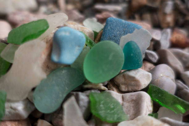 istock Beach with polished sea glass 1177697335