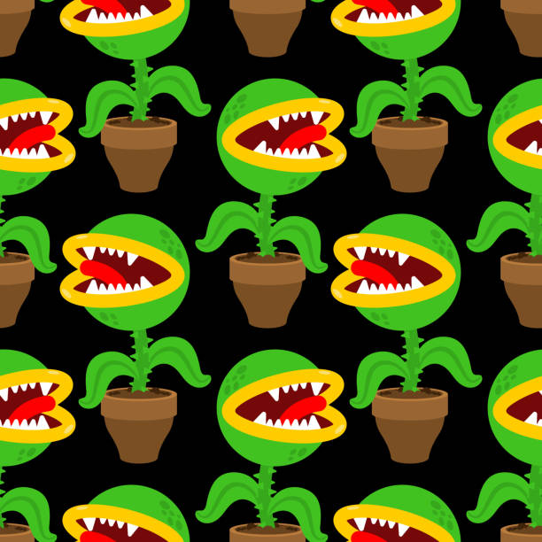 120+ Venus Fly Trap Background Stock Illustrations, Royalty-Free Vector