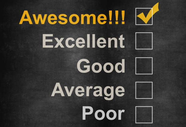 istock Customer service satisfaction survey on blackboard 1177705240