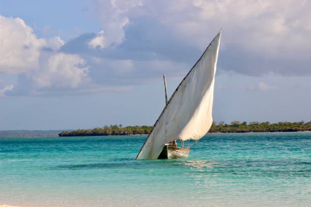 istock Dhow / Sailing boat on the indian ocean / turquoise waters / island 1177707617