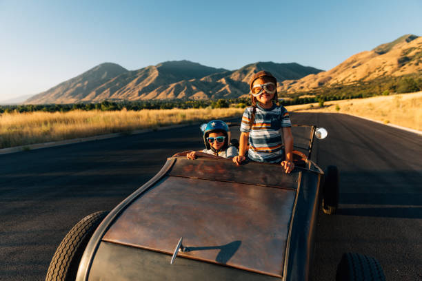 istock Two Young Boys in Model T Car 1177707920