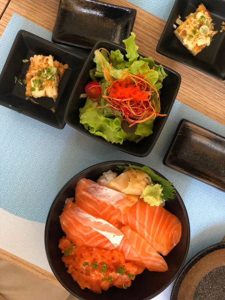 istock Close up of salmon don on table. 1177708940