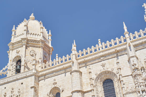 Jeronimos monastery in Lisbon, Portugal. Manuelino architectural style