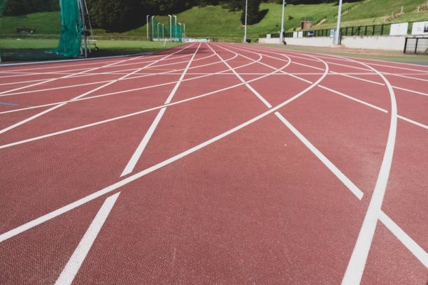 istock Lanes on an athletics track 1177719205