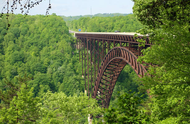 istock Green landscape with New River Gorge Bridge 1177719366