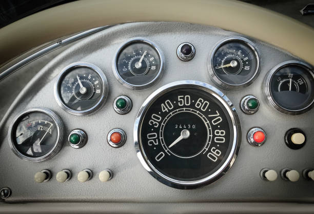 istock Detail of old bus dashboard 1177722362