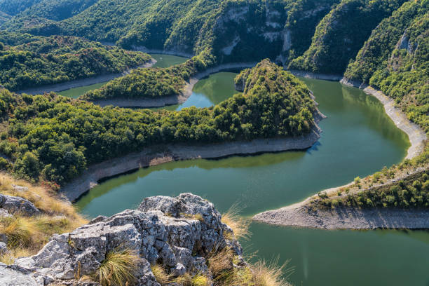 istock Meanders of river Uvac - canyon 1177725382