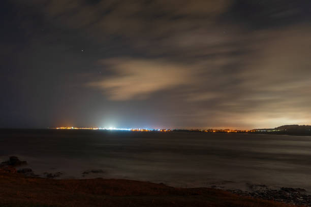 istock View of Porthcawl at night 1177725476
