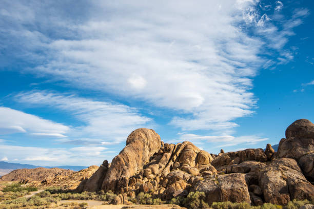 istock unique cloud formations over rocky desert landscape California 1177727966