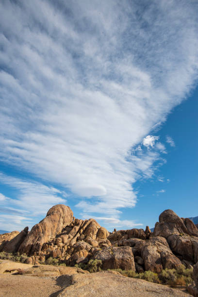 istock unique cloud formations over rocky desert landscape California 1177729144