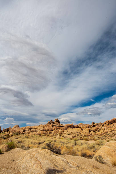 istock unique cloud formations over rocky desert landscape California 1177731177