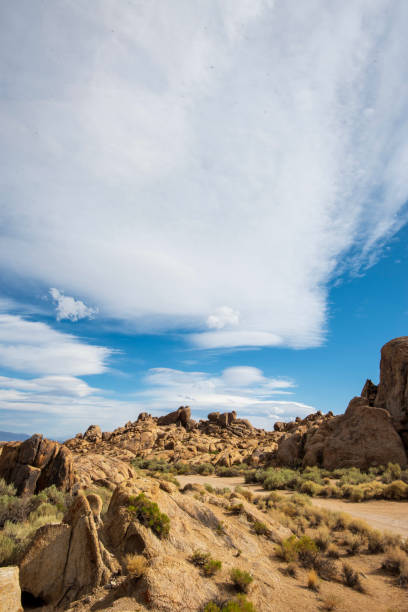 istock unique cloud formations over rocky desert landscape California 1177731192