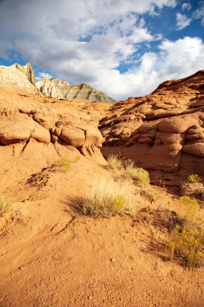 Hard rock turns to sand almost before your eyes in Kodachrome Basin State Park, Utah Hard rock turns to sand almost before your eyes in Kodachrome Basin State Park, Utah sentinel spire stock pictures, royalty-free photos & images