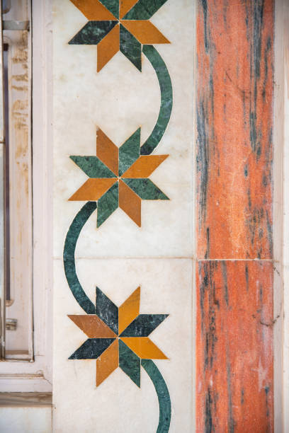 istock Indian mosaic on the floor (made of stone) 1177734261