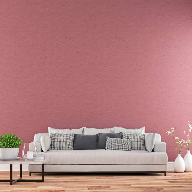 istock Elegant living room with sofa front view 1177741857