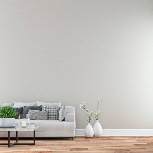 Elegant living room with sofa