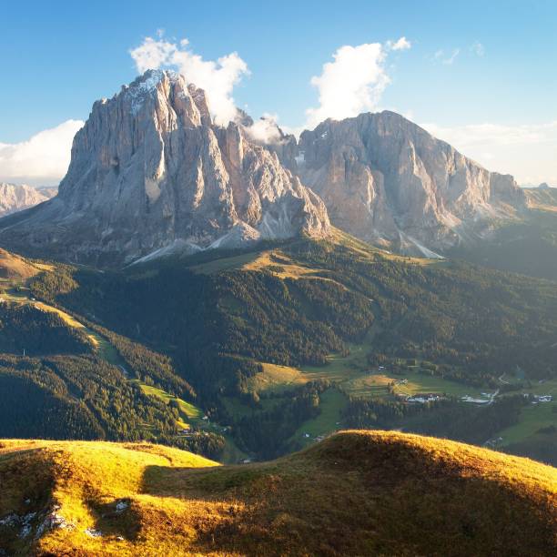 istock Plattkofel and Grohmannspitze Dolomites mountains 1177755764
