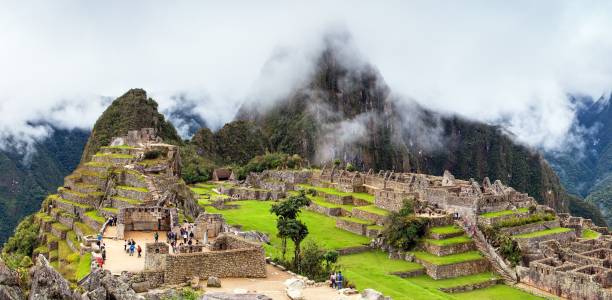 istock Machu Picchu, panoramic view of peruvian incan town 1177757397
