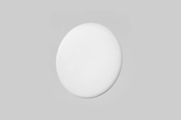 istock top view of white badge on white background 1177759632