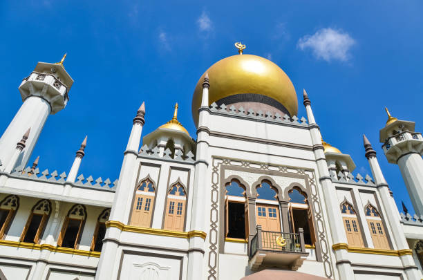 istock Kampongklam,Singapore - MAR 02, 2019: Sultan Mosque or Also known as Masjid Sultan, the impressive Sultan Mosque in historic Kampong Glam is the focal point for Singapore’s Muslim community. 1177765693