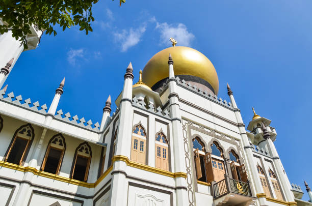 istock Kampongklam,Singapore - MAR 02, 2019: Sultan Mosque or Also known as Masjid Sultan, the impressive Sultan Mosque in historic Kampong Glam is the focal point for Singapore’s Muslim community. 1177766216