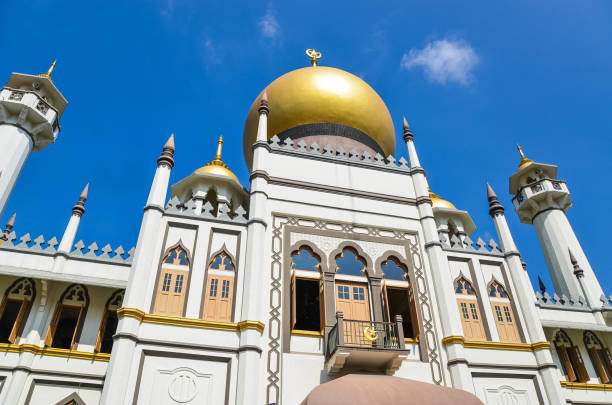 istock Kampongklam,Singapore - MAR 02, 2019: Sultan Mosque or Also known as Masjid Sultan, the impressive Sultan Mosque in historic Kampong Glam is the focal point for Singapore’s Muslim community. 1177766217
