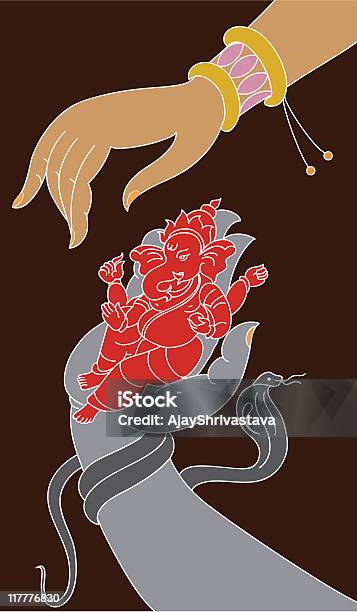 Ganesha With Shiv Parvati Stock Illustration - Download Image Now -  Abstract, Color Image, Creativity - iStock