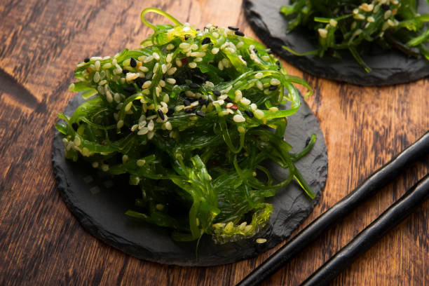 istock Spicy wakame salad 1177768489