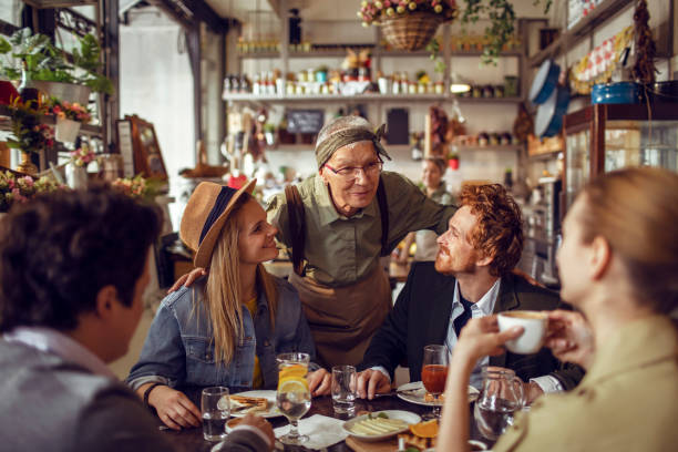 istock Friends in a Restaurant 1177771157