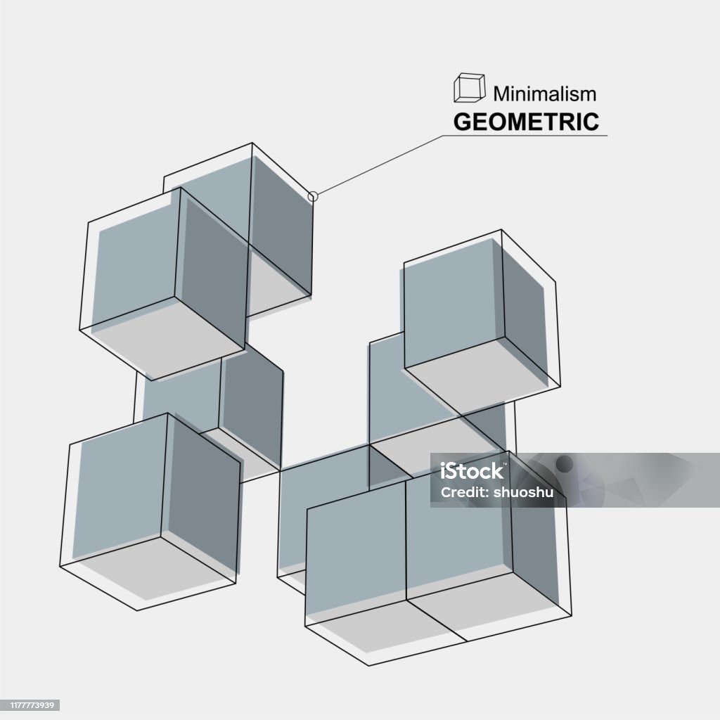 Mô Hình Cấu Trúc Nhóm Khối Lập Phương 3d Cho Thiết Kế Hình minh ...